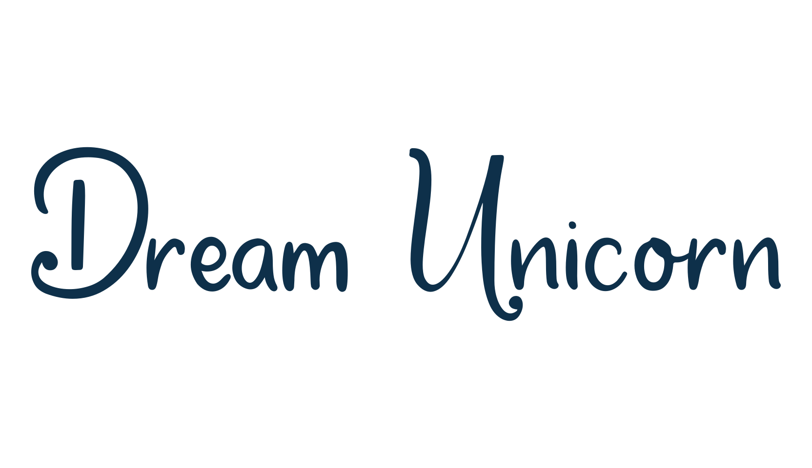 Dream Unicorn, various font preview