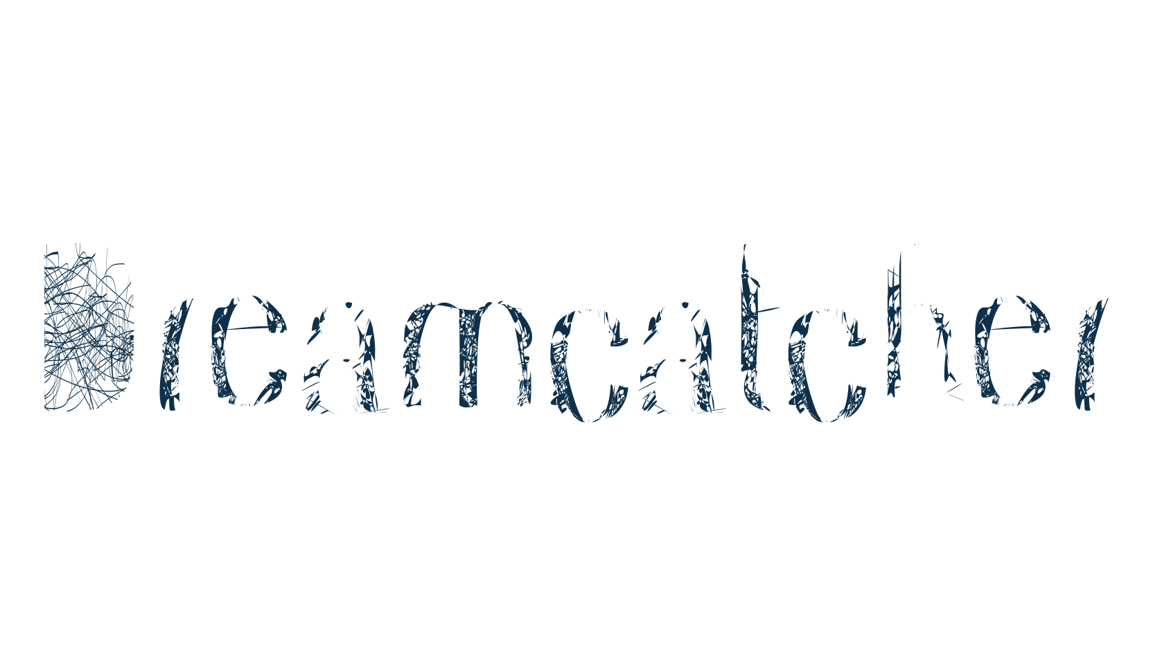 Dreamcatcher (dreamcatcher), eroded font preview