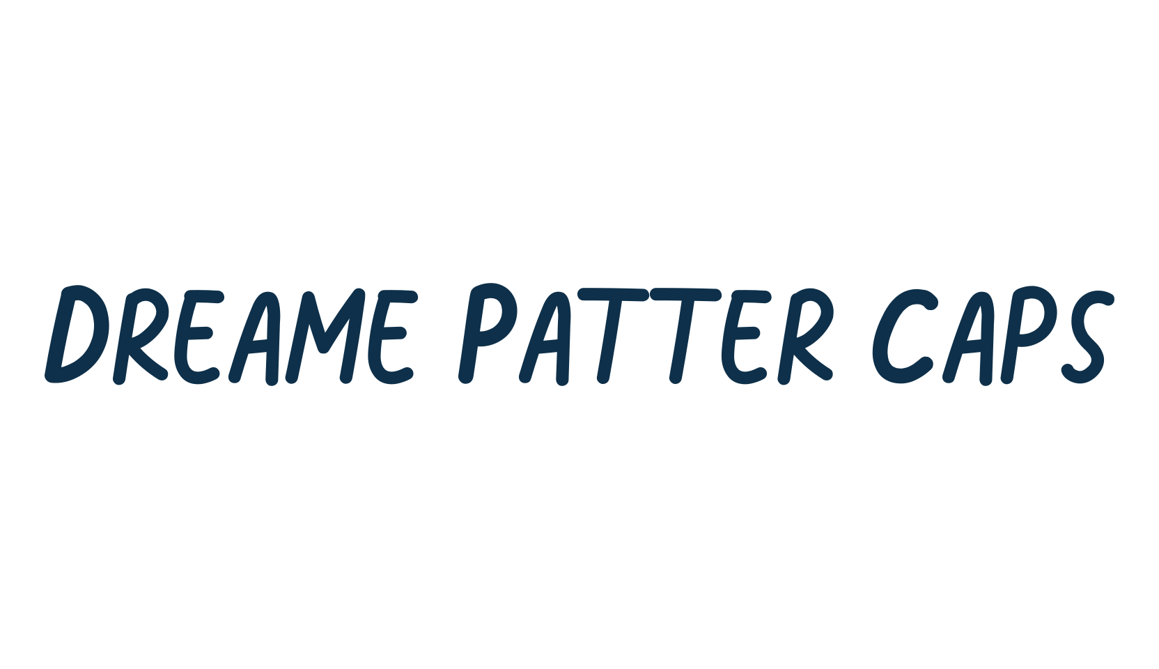 Dreame Patter Caps, fancy cartoon decorative comic font preview