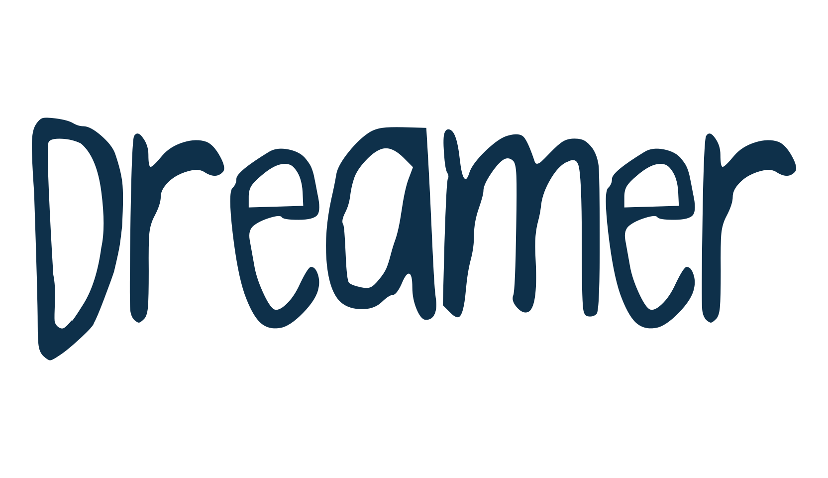 Dreamer (dreamer), handwriting font preview