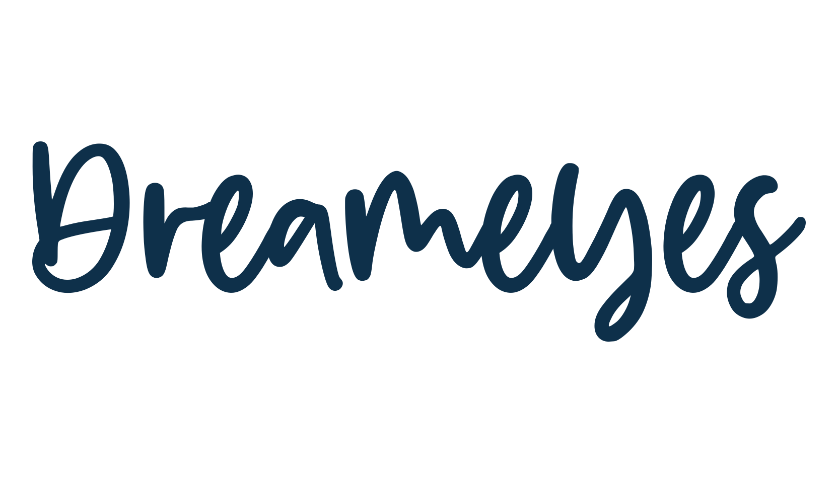 Dreameyes, handwriting font preview