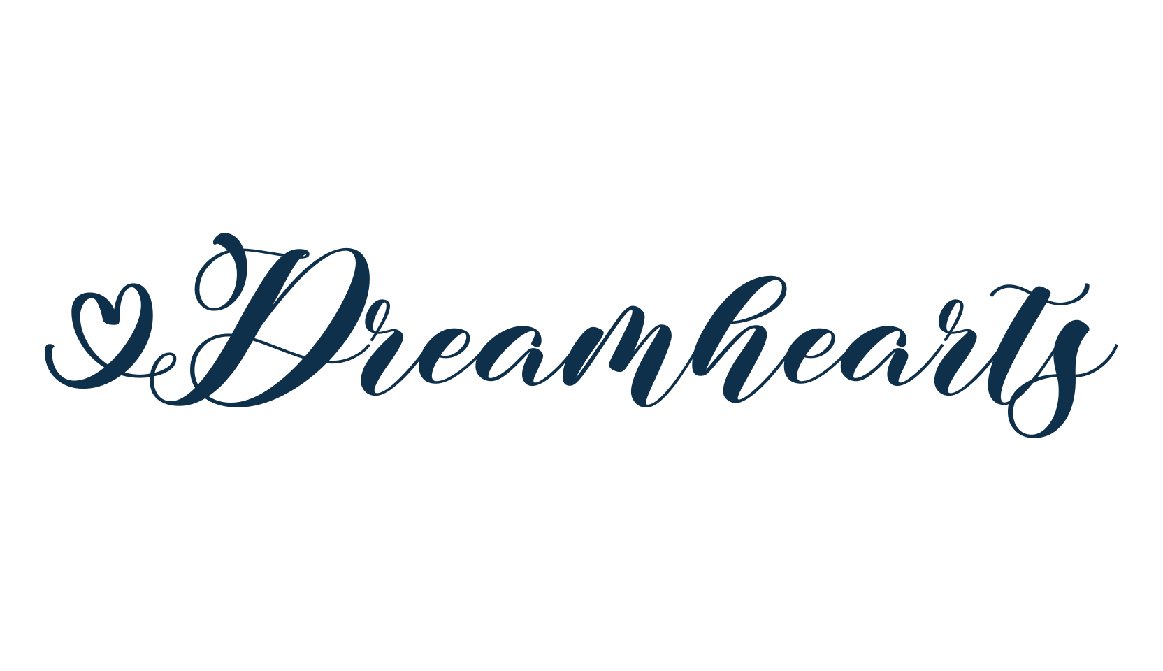Dreamhearts, fancy decorative font preview