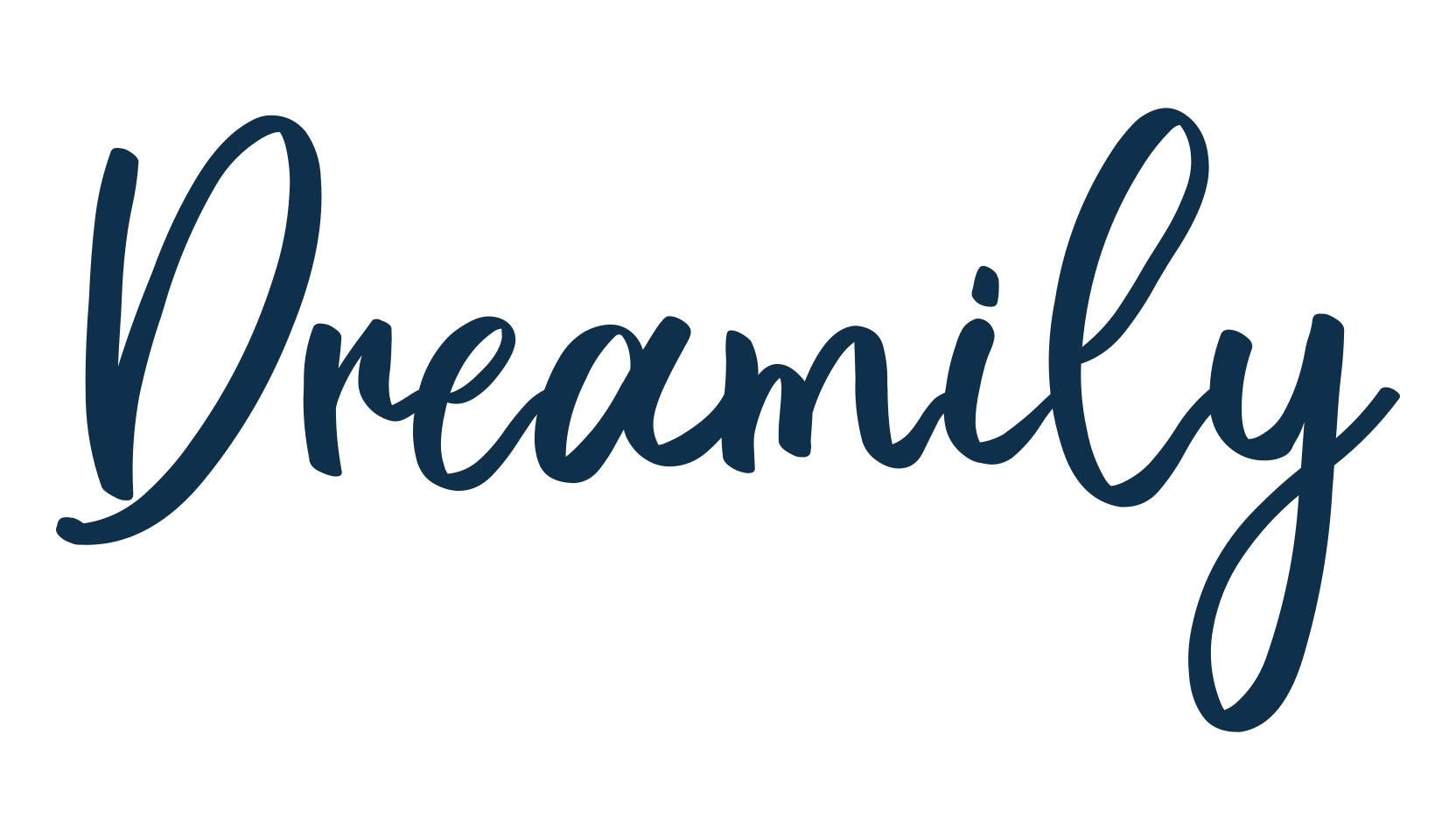 Dreamily, script handwritten fancy decorative calligraphy font preview