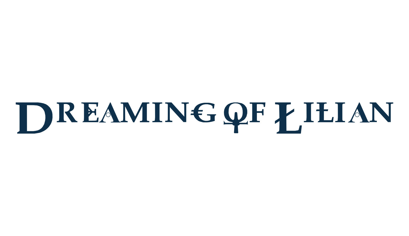 Dreaming of Lilian, fancy distorted decorative font preview