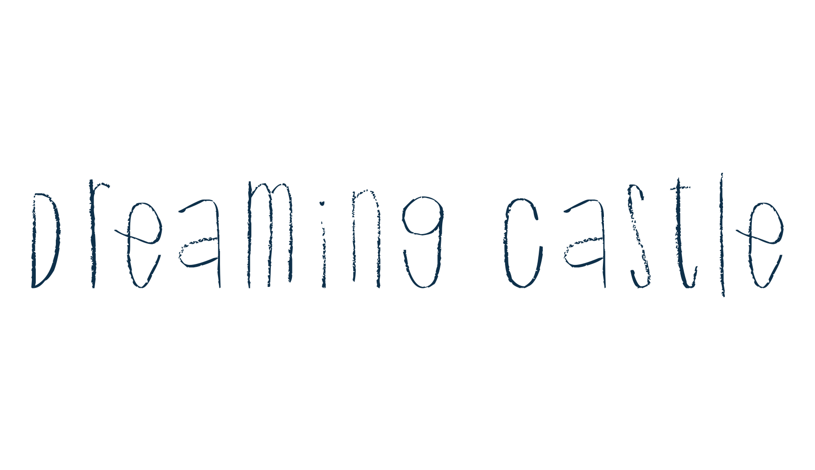 Dreaming Castle, fancy various decorative script calligraphy font preview