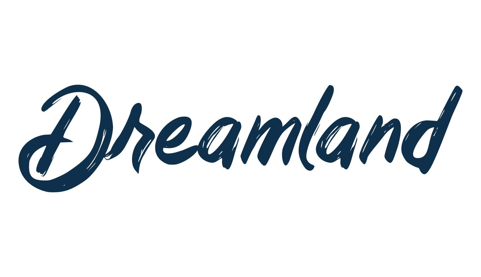 Dreamland (dreamland-3), brush font preview