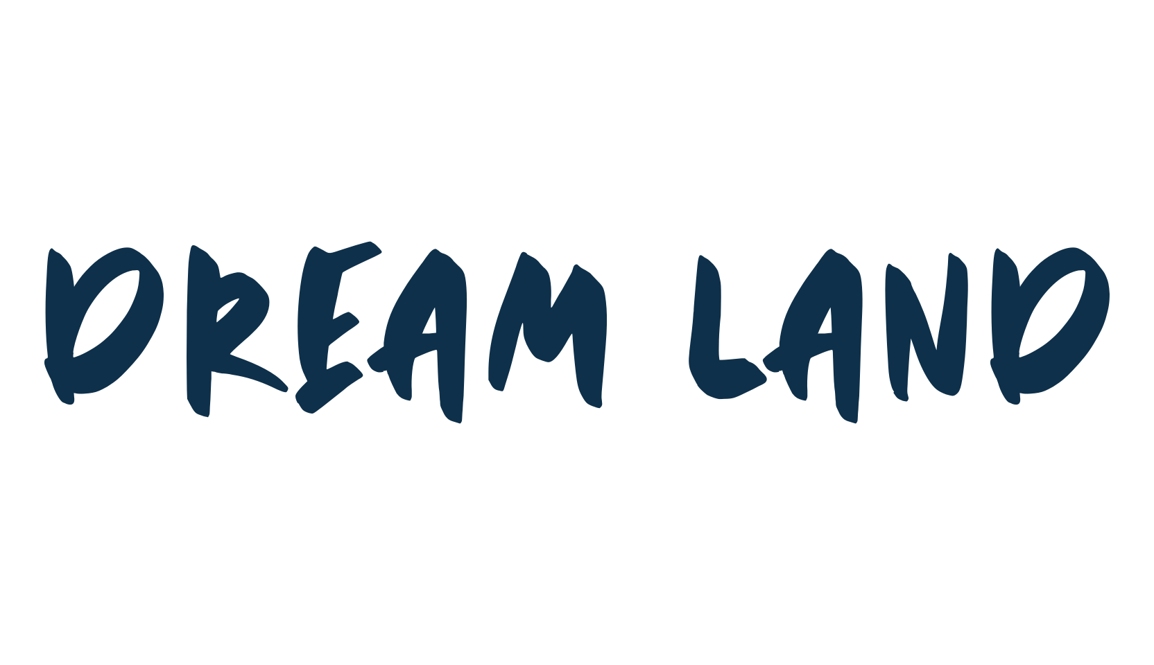 Dream Land, script brush fancy decorative calligraphy font preview