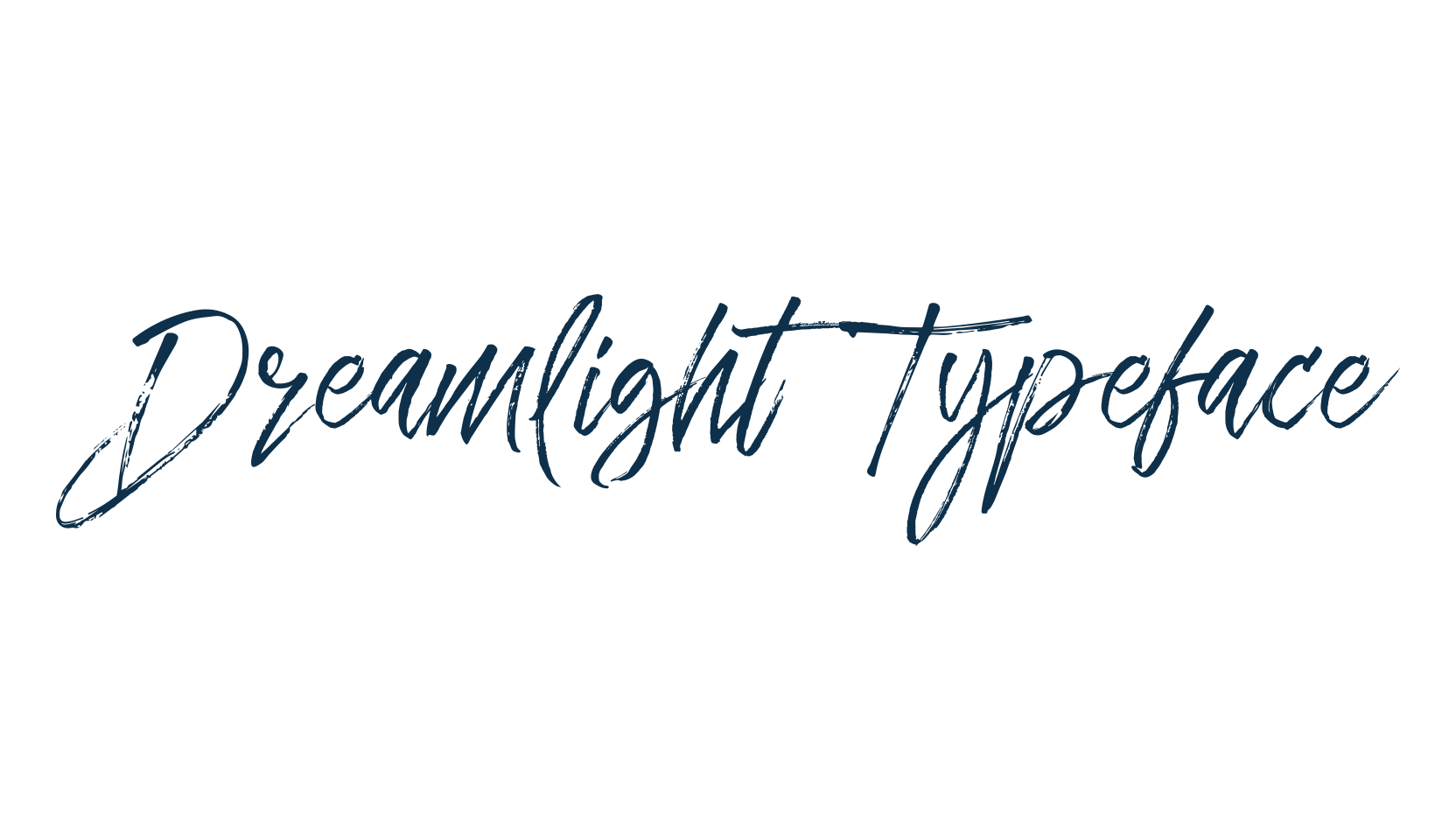 Dreamlight Typeface, script brush fancy decorative calligraphy font preview