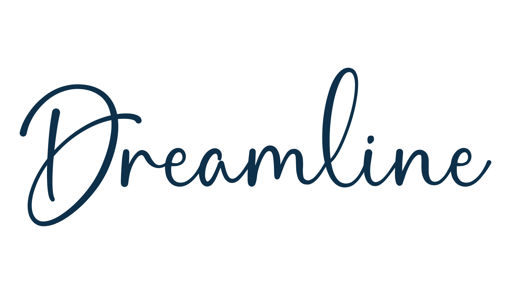 Dreamline, script handwritten fancy decorative calligraphy font preview