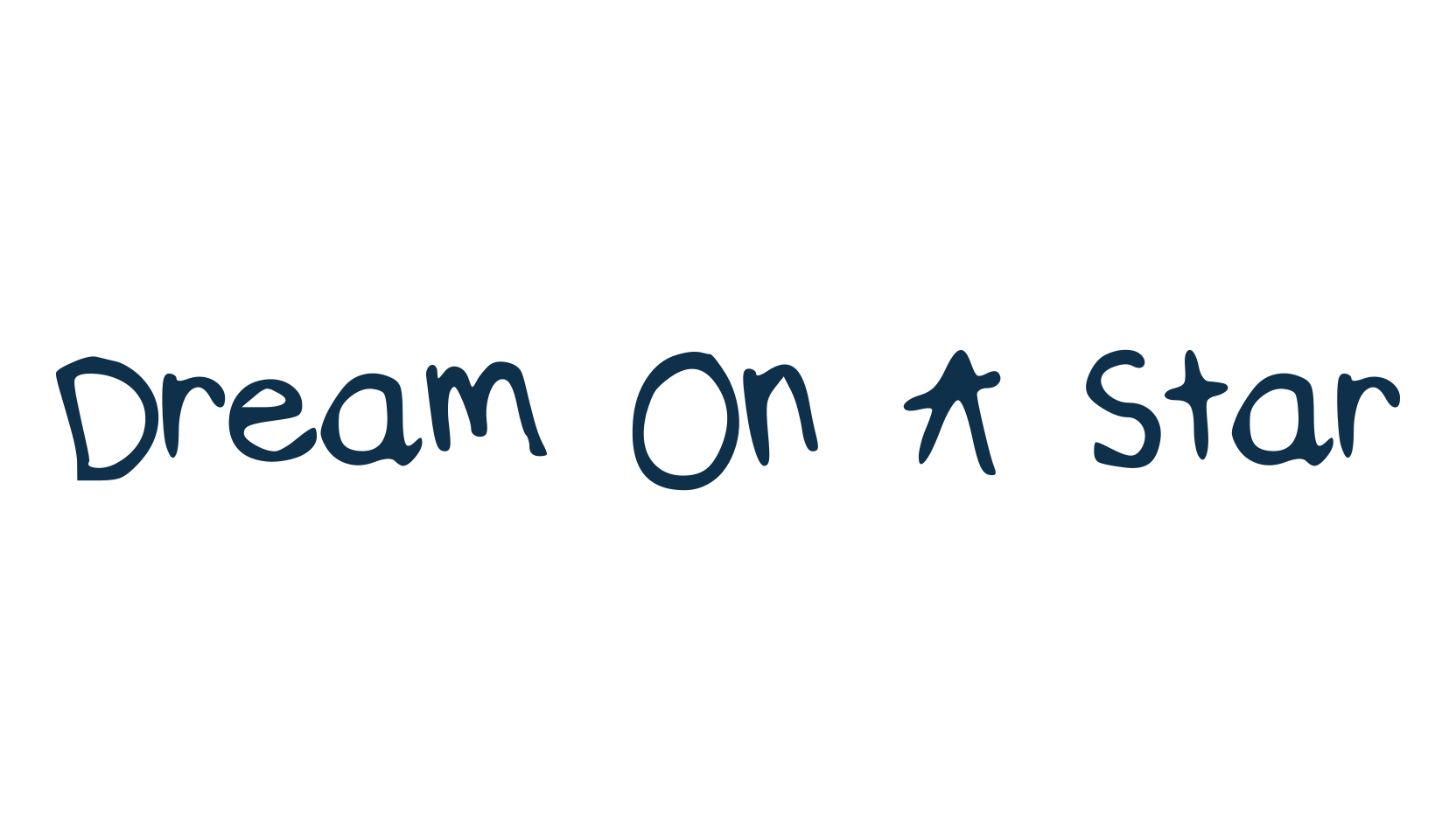 Dream On A Star, script handwritten fancy decorative calligraphy font preview