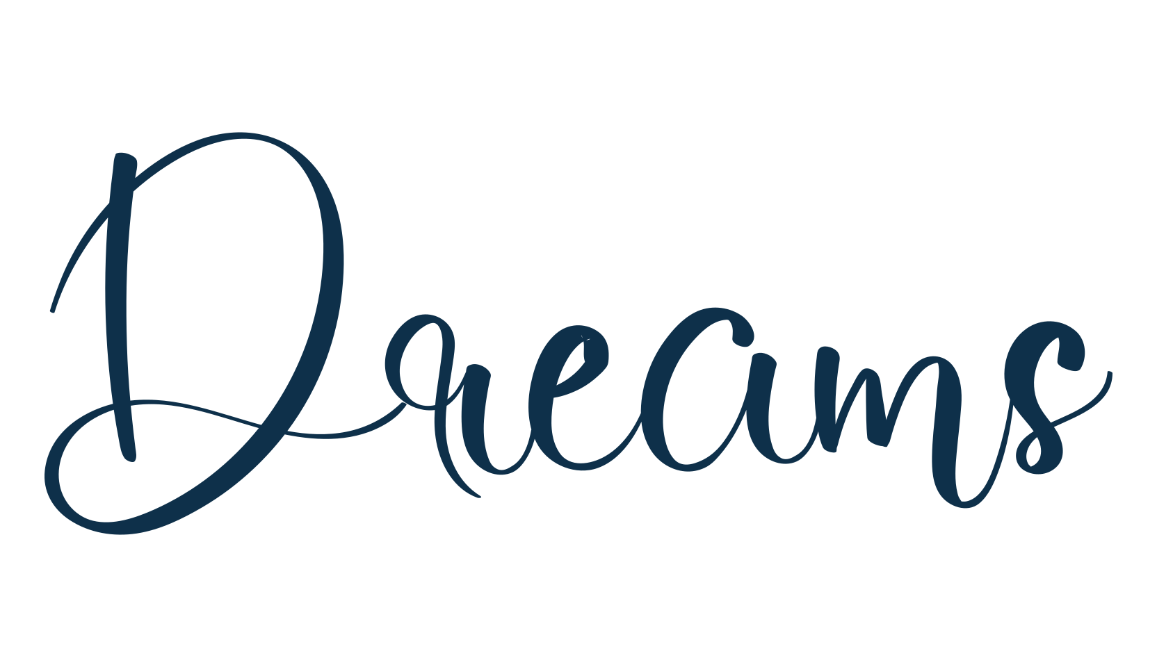 Dreams (dreams-3), handwriting font preview