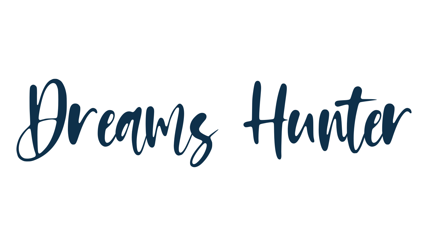 Dreams Hunter, script handwritten fancy decorative calligraphy font preview