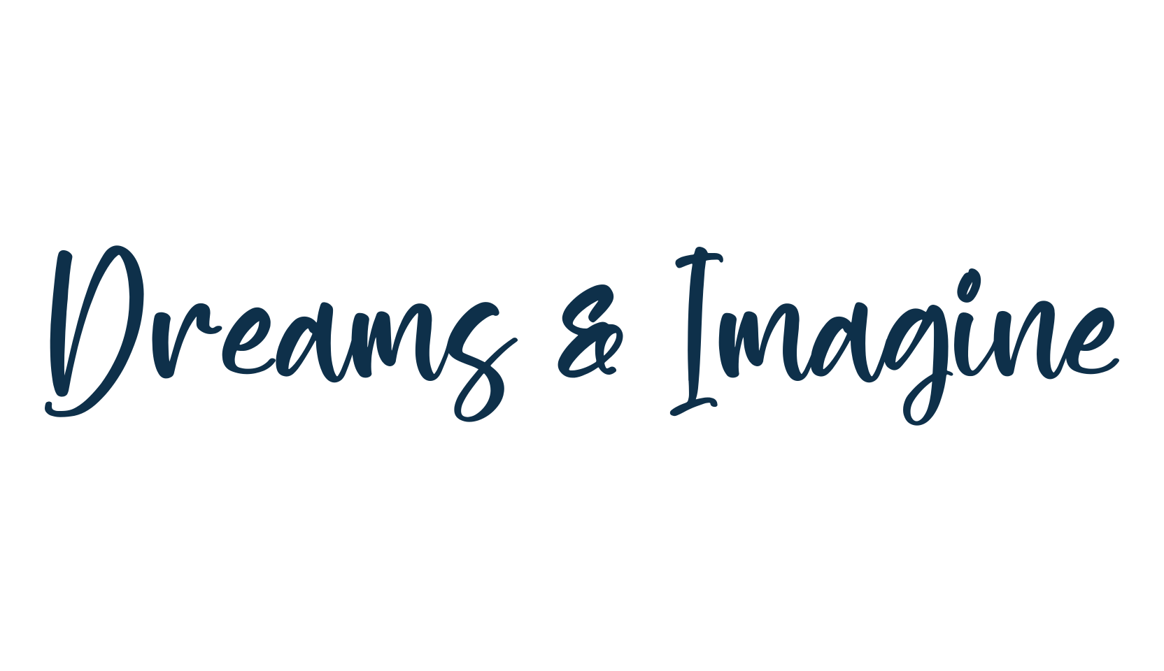 Dreams & Imagine, handwriting font preview