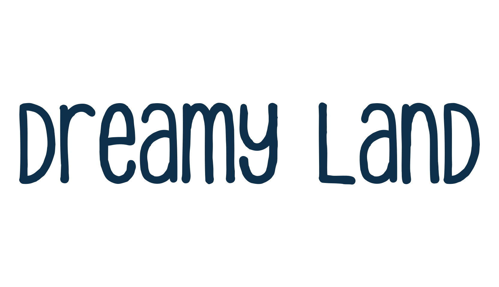 Dreamy Land, script handwritten fancy decorative calligraphy font preview