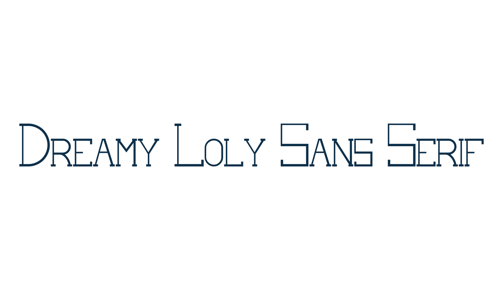 Dreamy Loly Sans Serif, various font preview