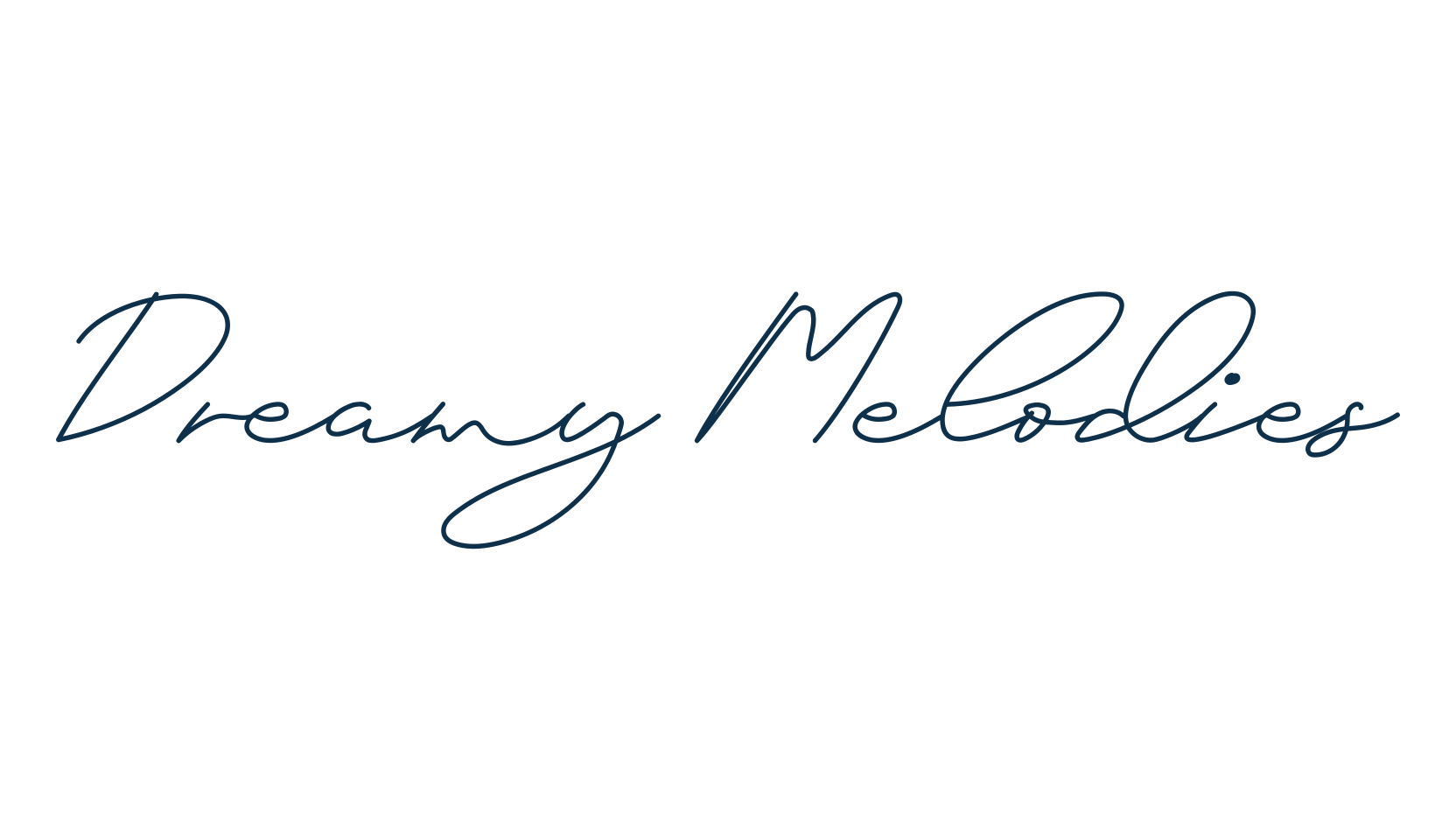 Dreamy Melodies, script handwritten fancy decorative calligraphy font preview