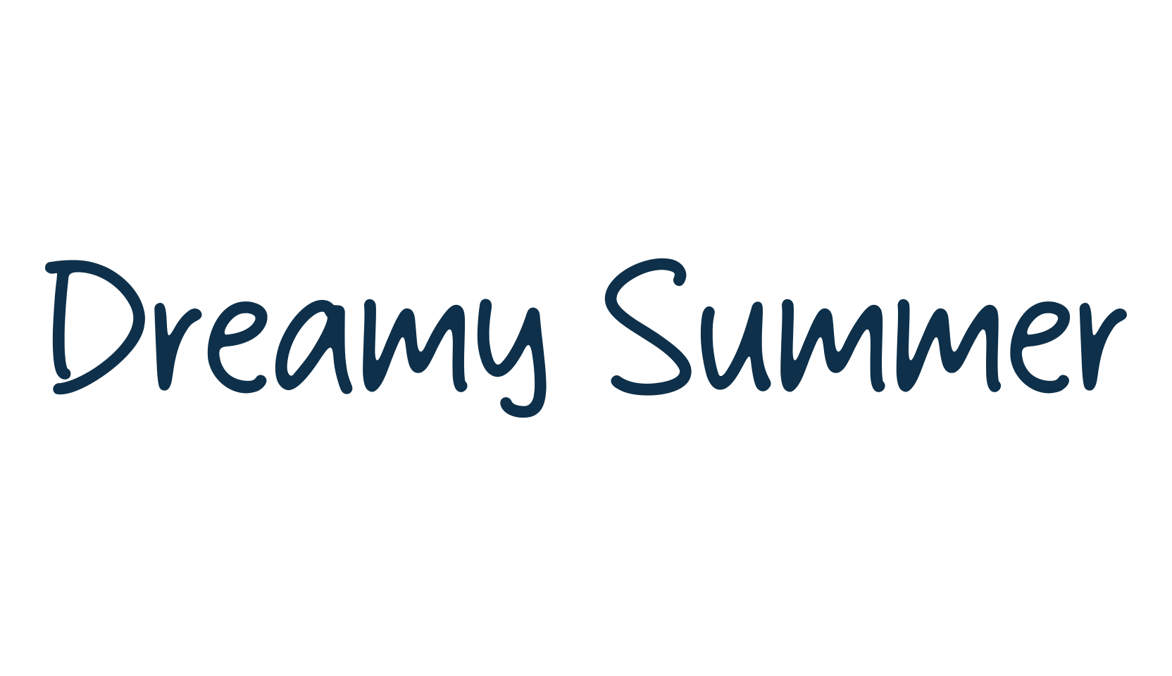 Dreamy Summer, script handwritten fancy decorative calligraphy font preview