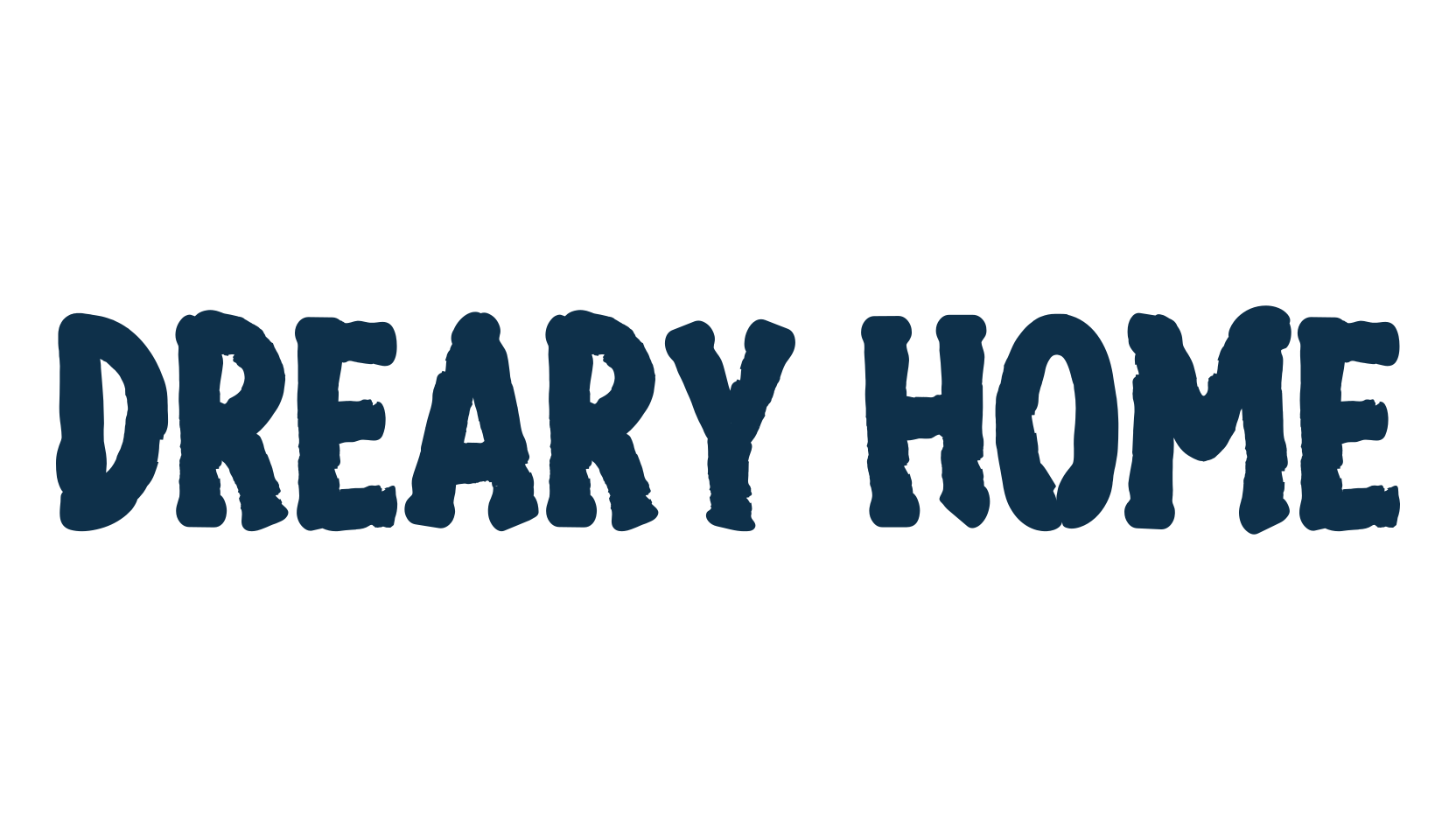 Dreary Home, fancy decorative font preview