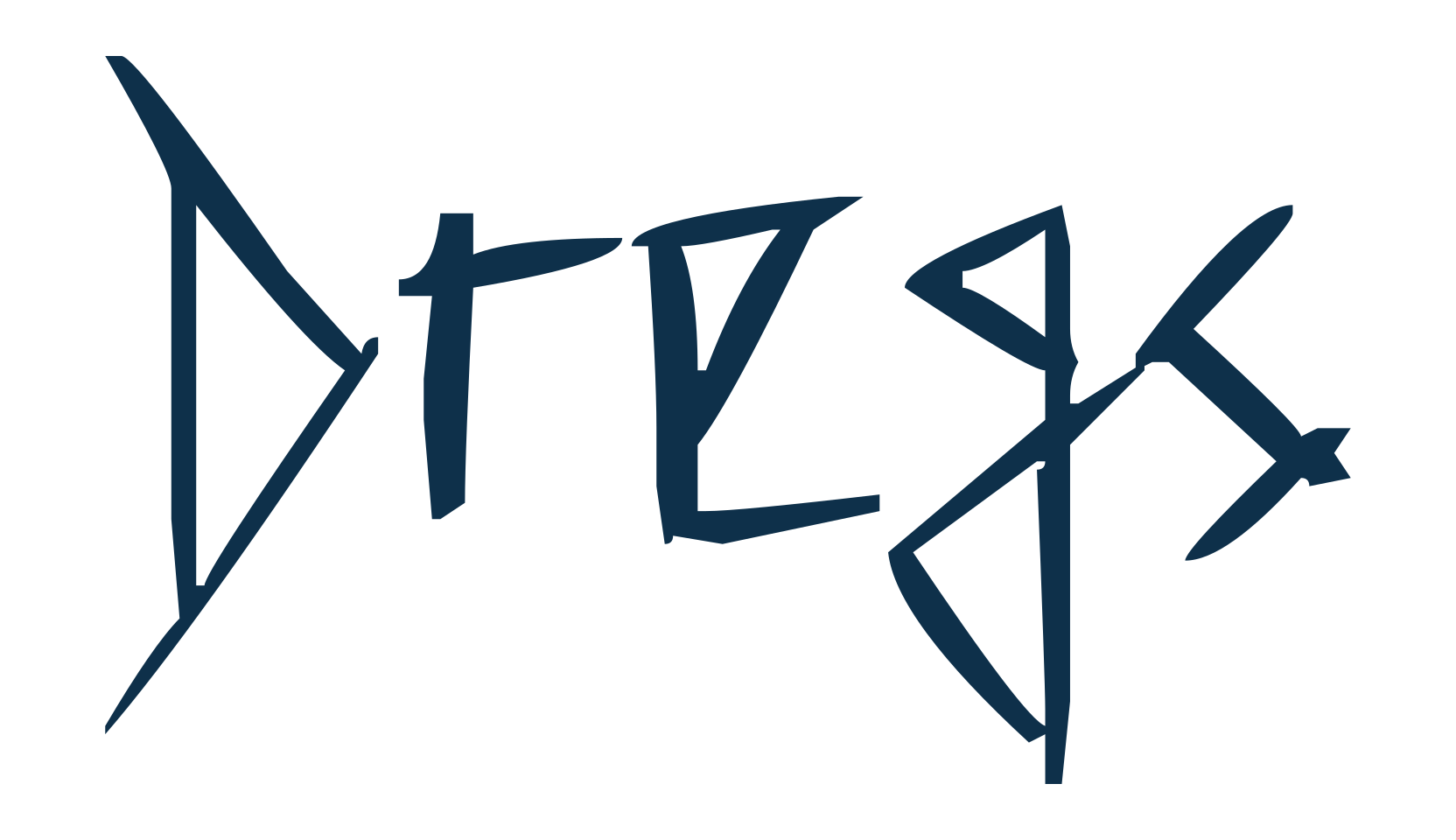 Dregs, trash font preview