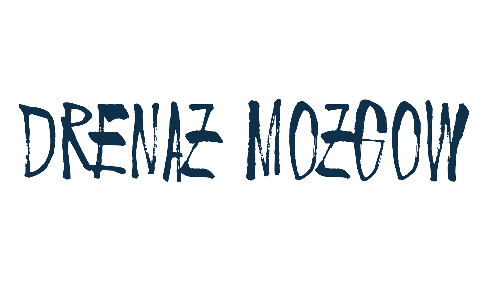 Drenaz Mozgow, script brush fancy decorative calligraphy font preview