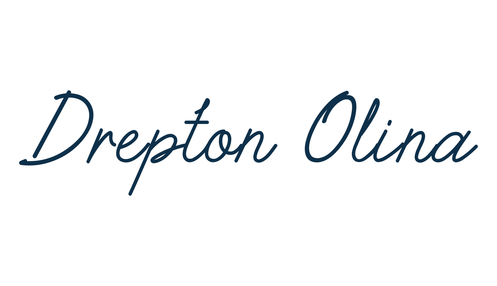 Drepton Olina, fancy decorative font preview