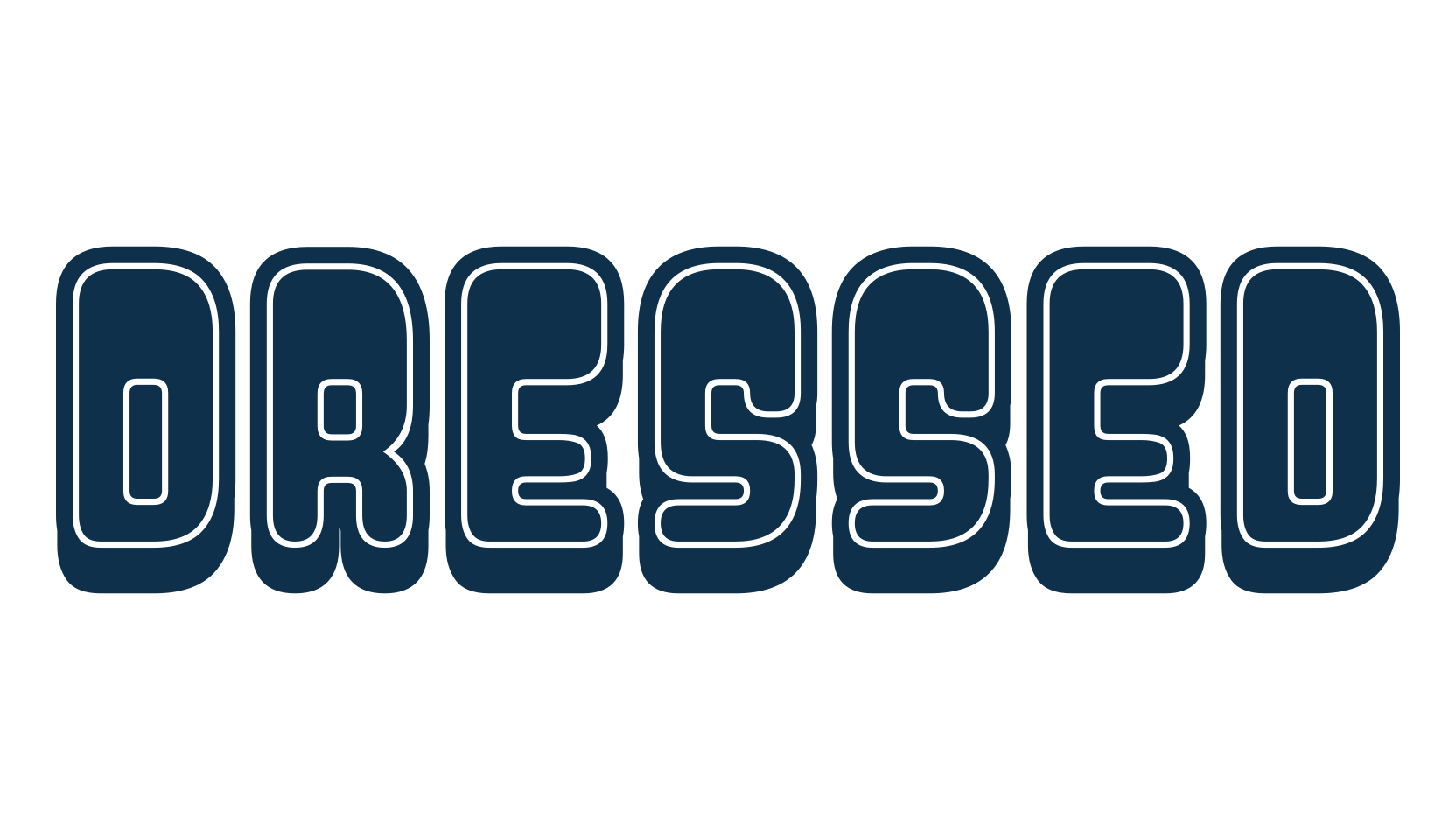 Dressed, groovy font preview