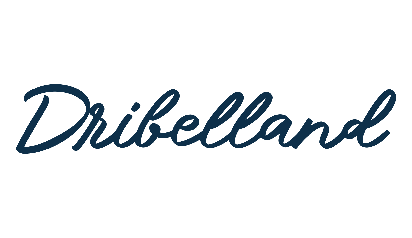 Dribelland, handwriting font preview