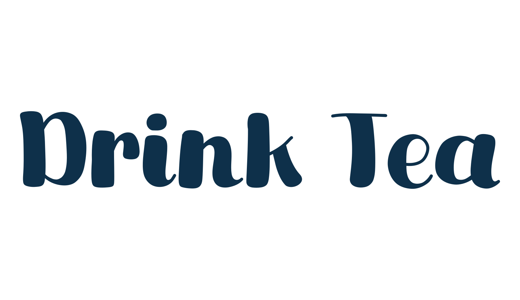 Drink Tea, fancy cartoon decorative font preview