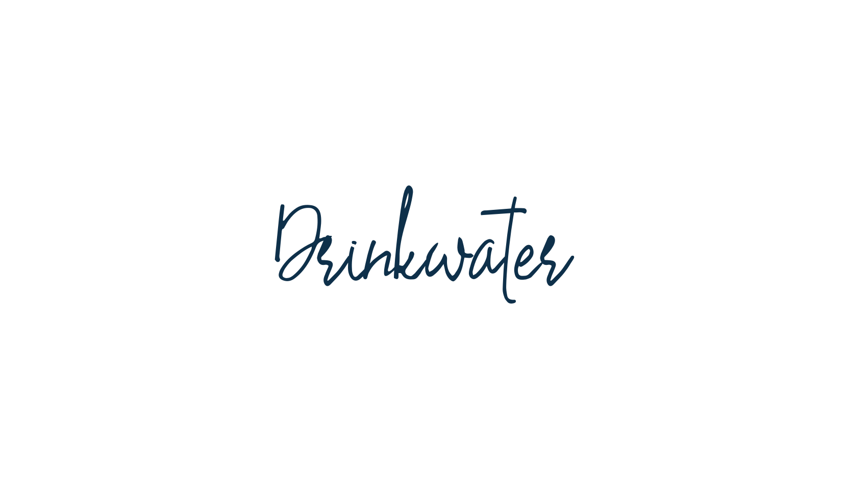 Drinkwater, handwriting font preview