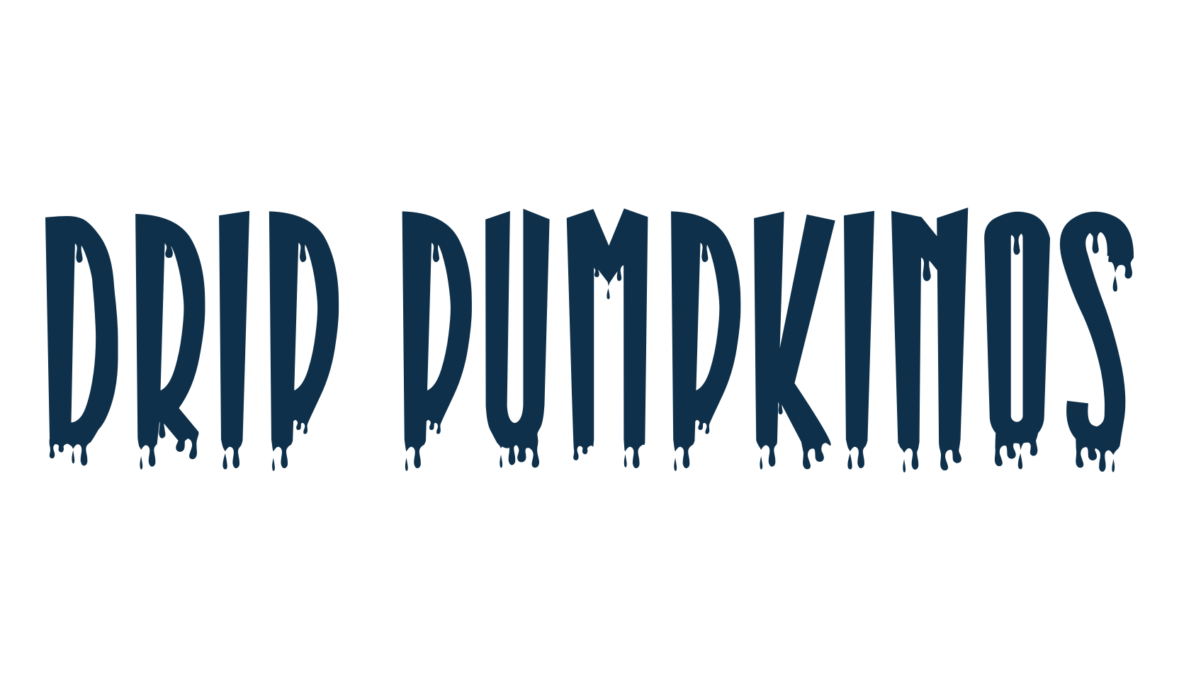 Drip Pumpkinos, display market font preview