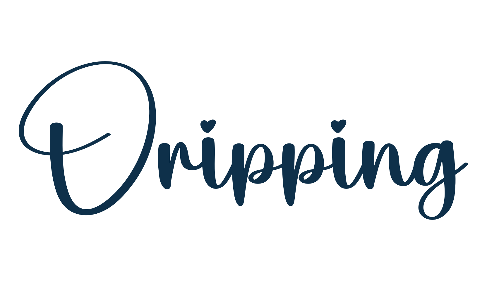 Dripping, fancy decorative font preview