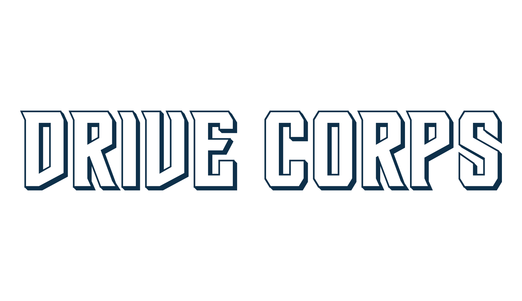 Drive Corps, fancy various techno sci-fi font preview