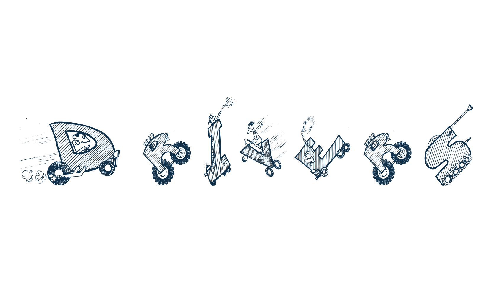 Drivers, fancy decorative font preview