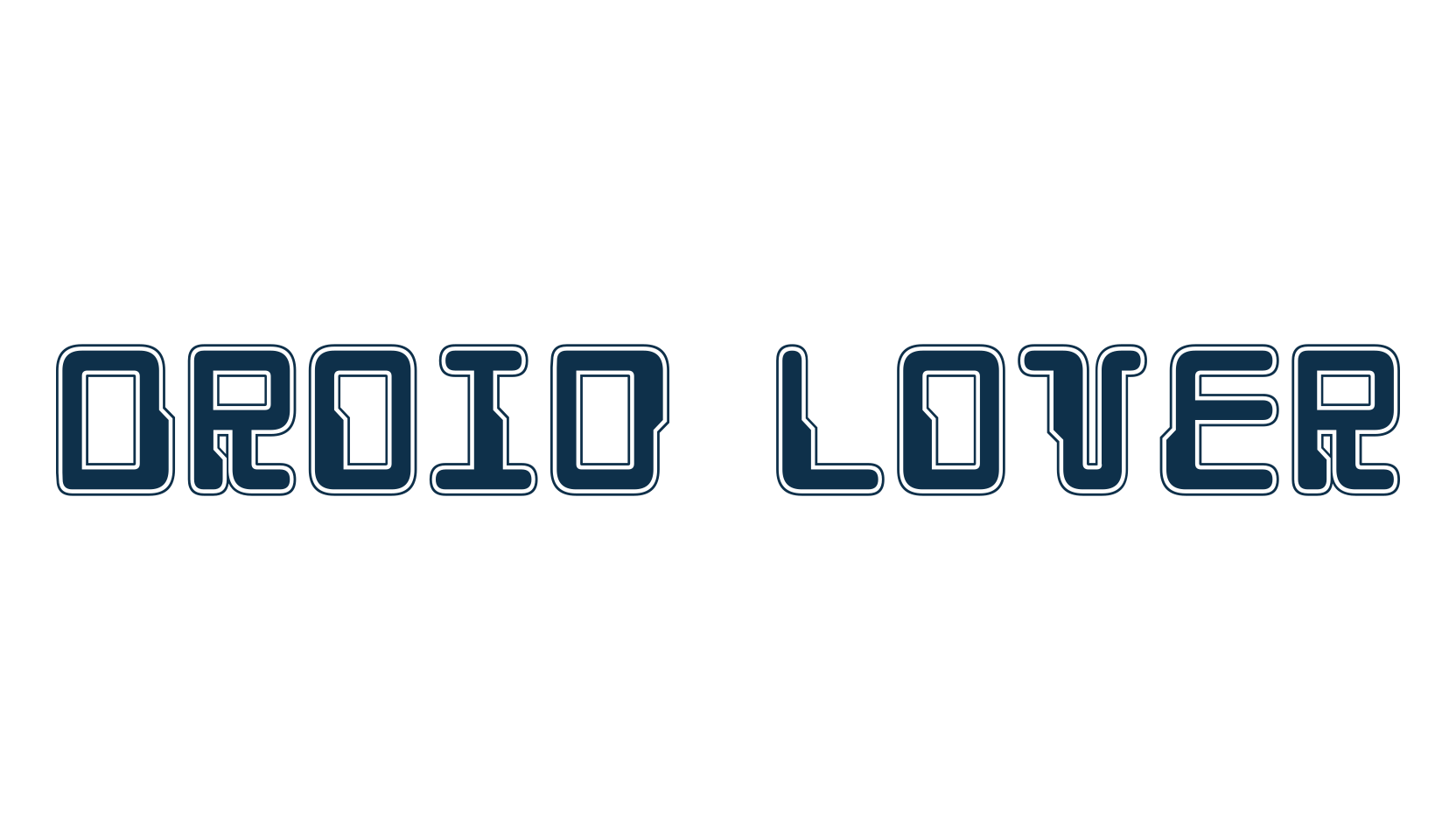 Droid Lover, techno sci-fi font preview