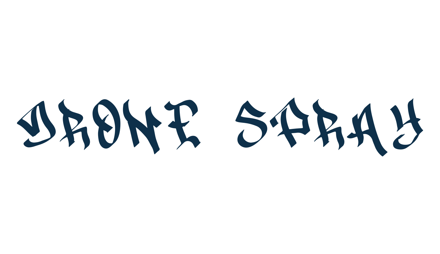 Drone Spray, script graffiti fancy decorative calligraphy font preview