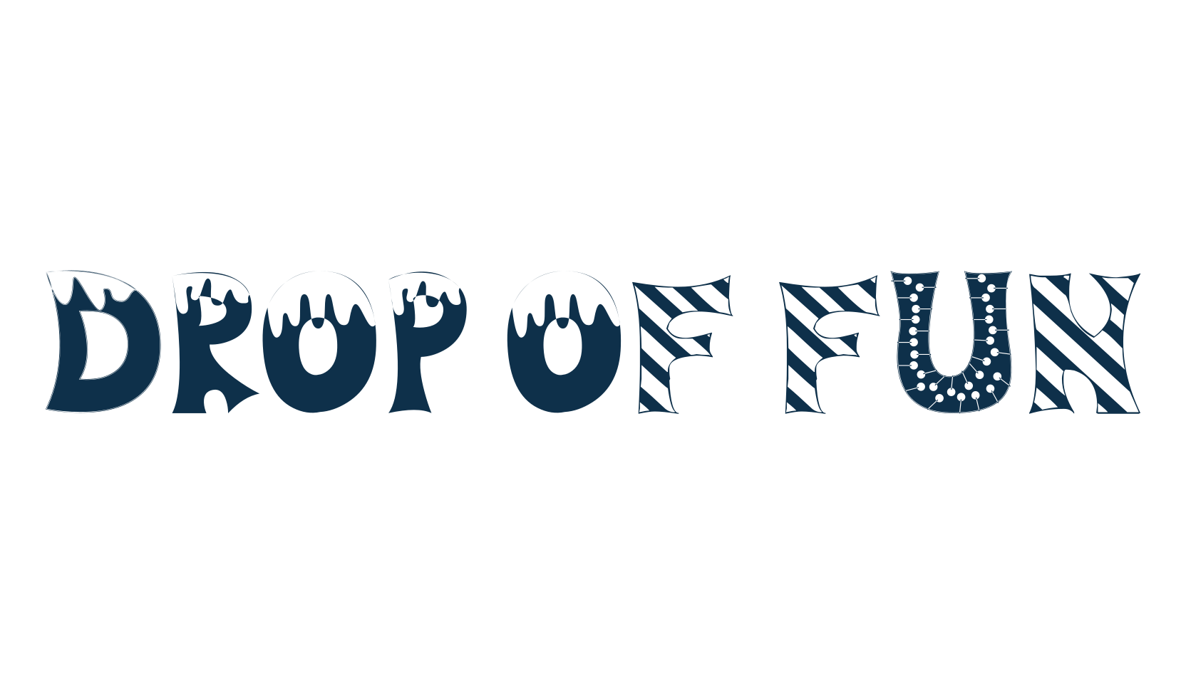 Drop of Fun, fancy decorative font preview
