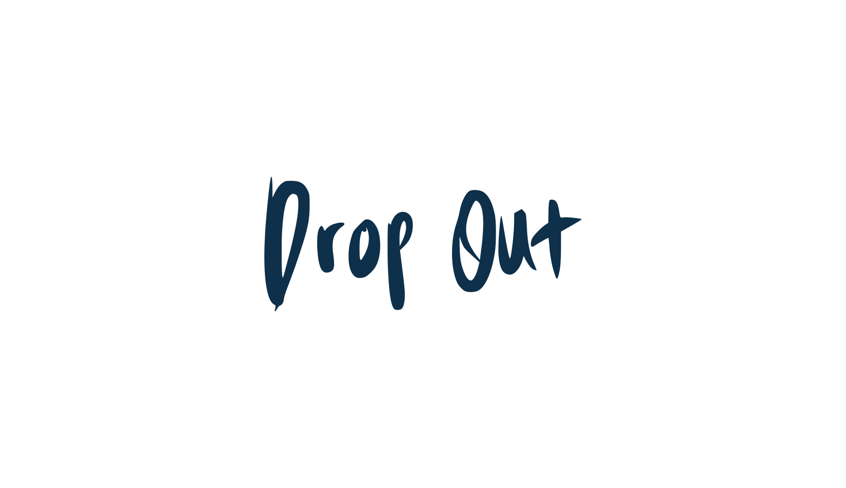 Drop Out, script handwritten fancy decorative calligraphy font preview