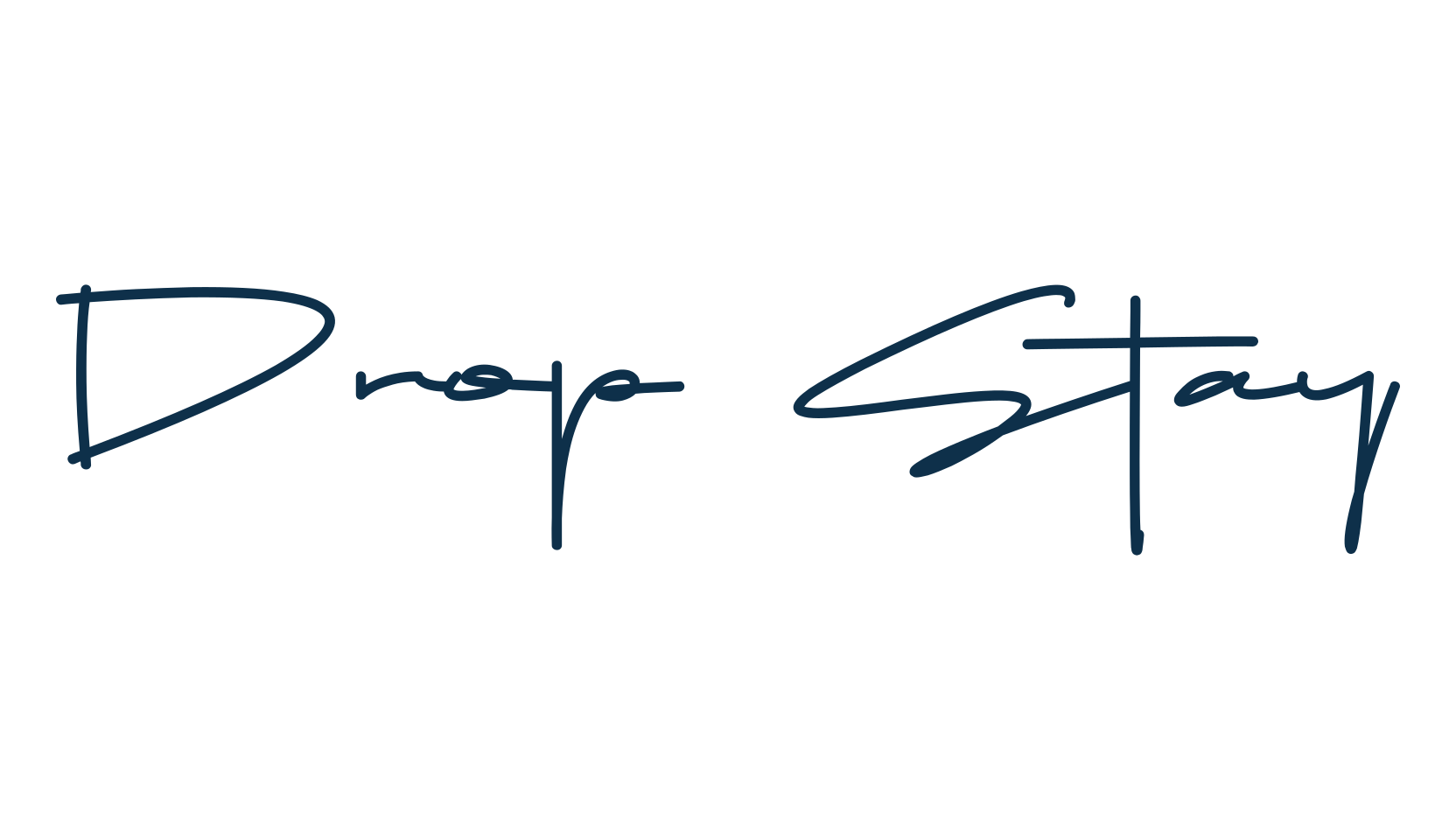 Drop Stay, handwriting font preview