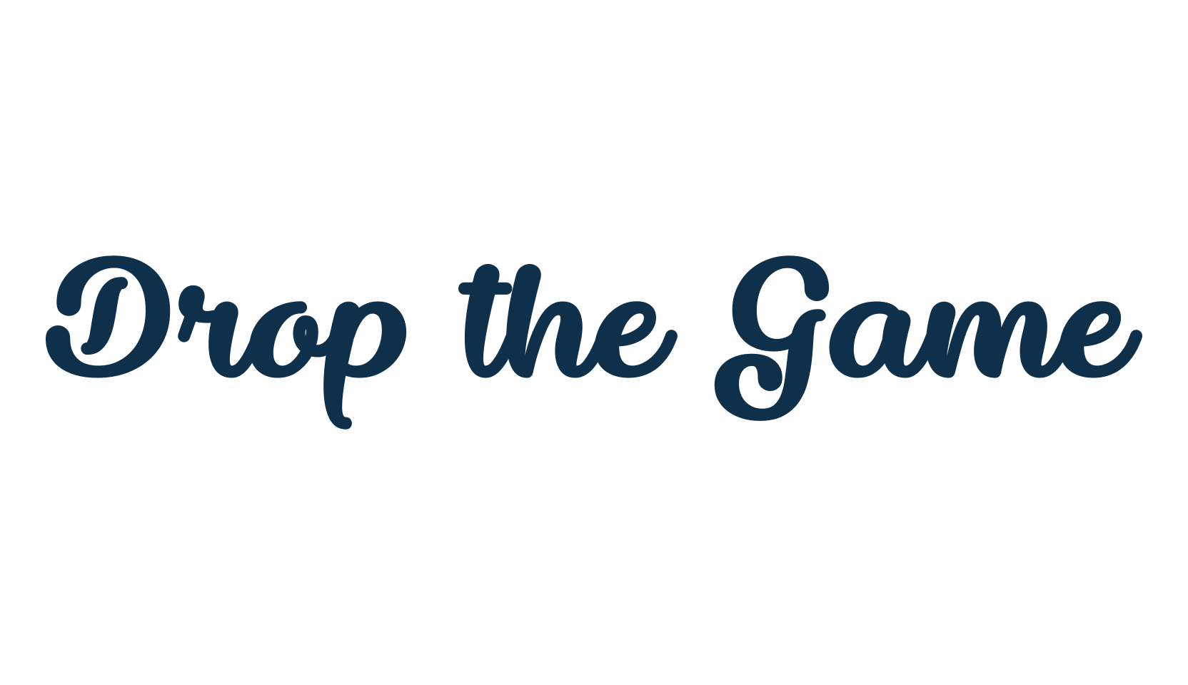 Drop the Game, fancy various decorative script calligraphy font preview