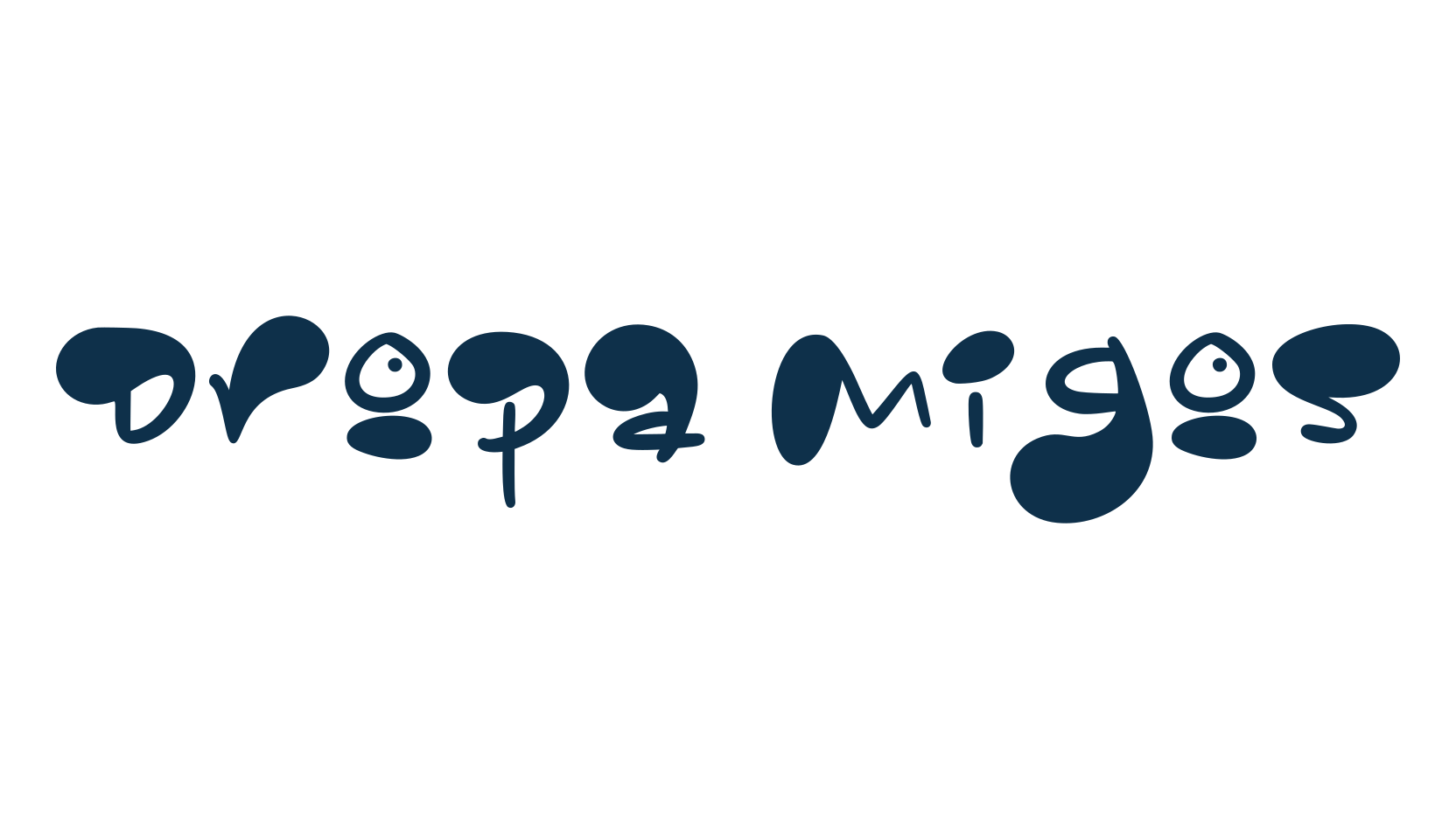Dropa Migos, various font preview