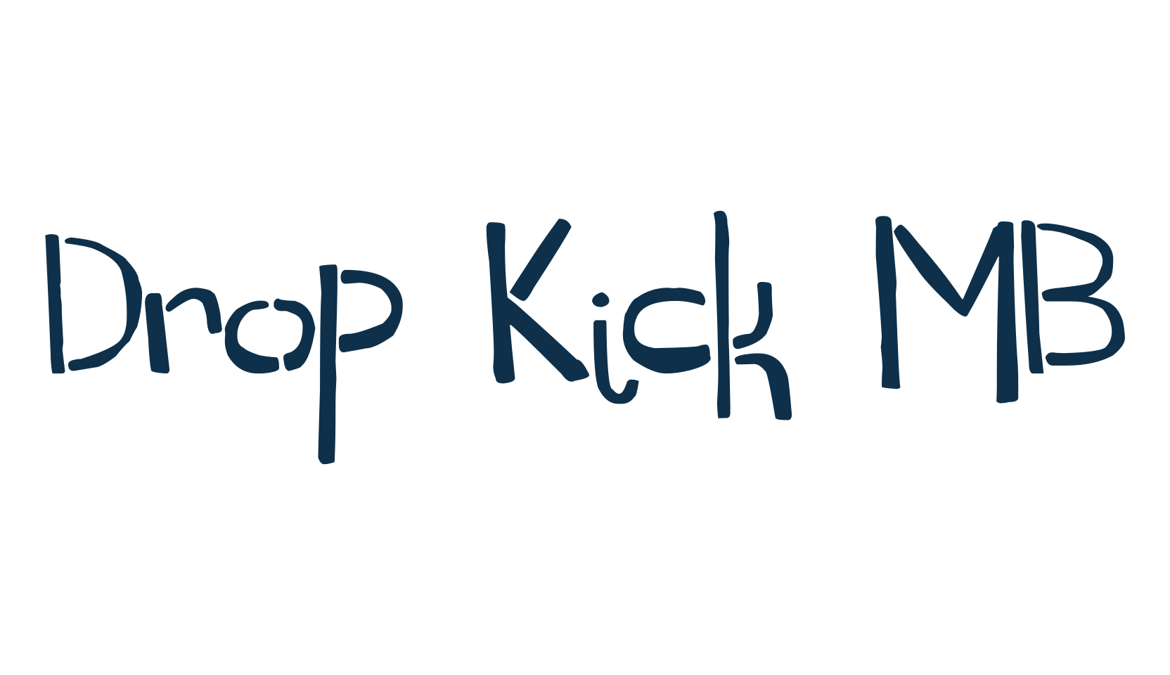 Drop Kick MB, various font preview