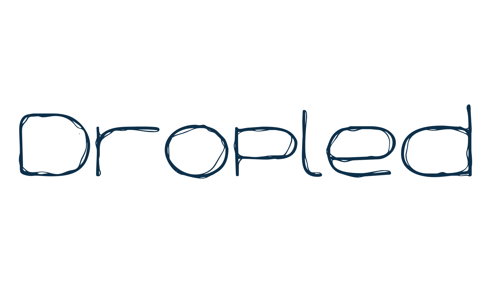 Dropled, fancy decorative font preview