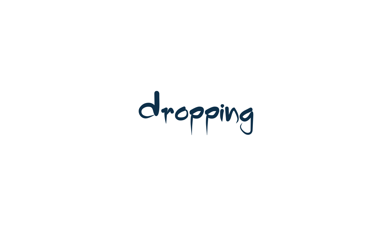 Dropping, fancy curly decorative font preview