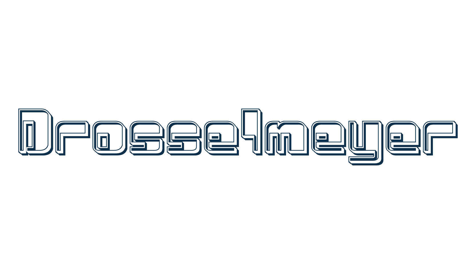 Drosselmeyer, techno sci-fi font preview