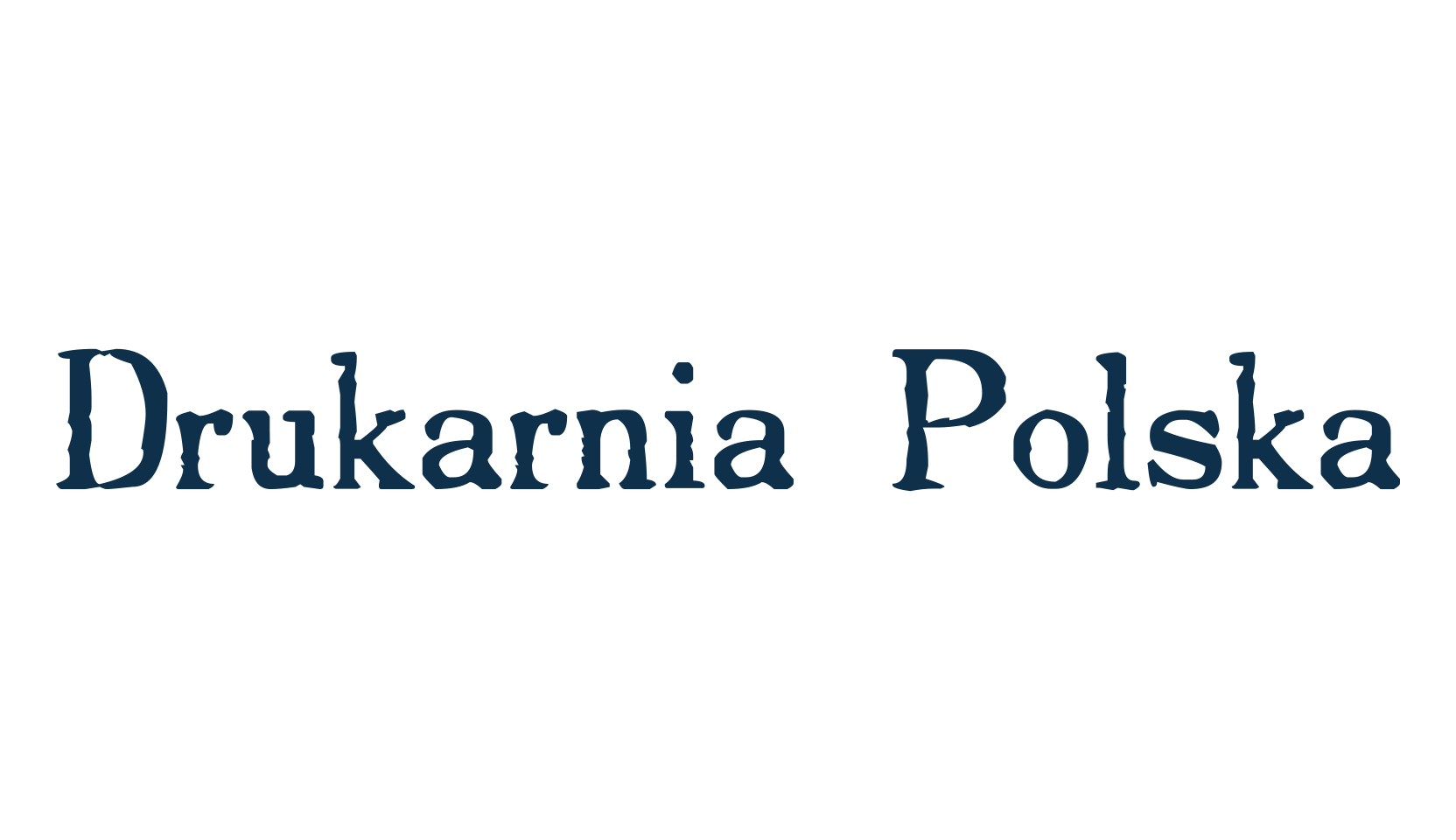 Drukarnia Polska, eroded font preview