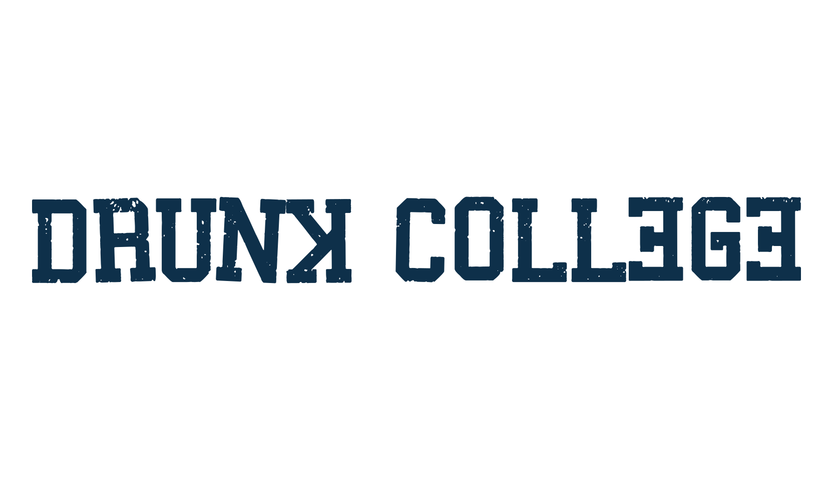 Drunk College, fancy old school decorative font preview