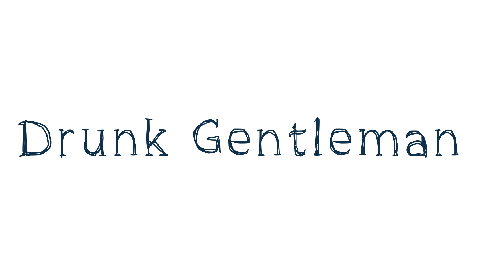 Drunk Gentleman, fancy various decorative font preview