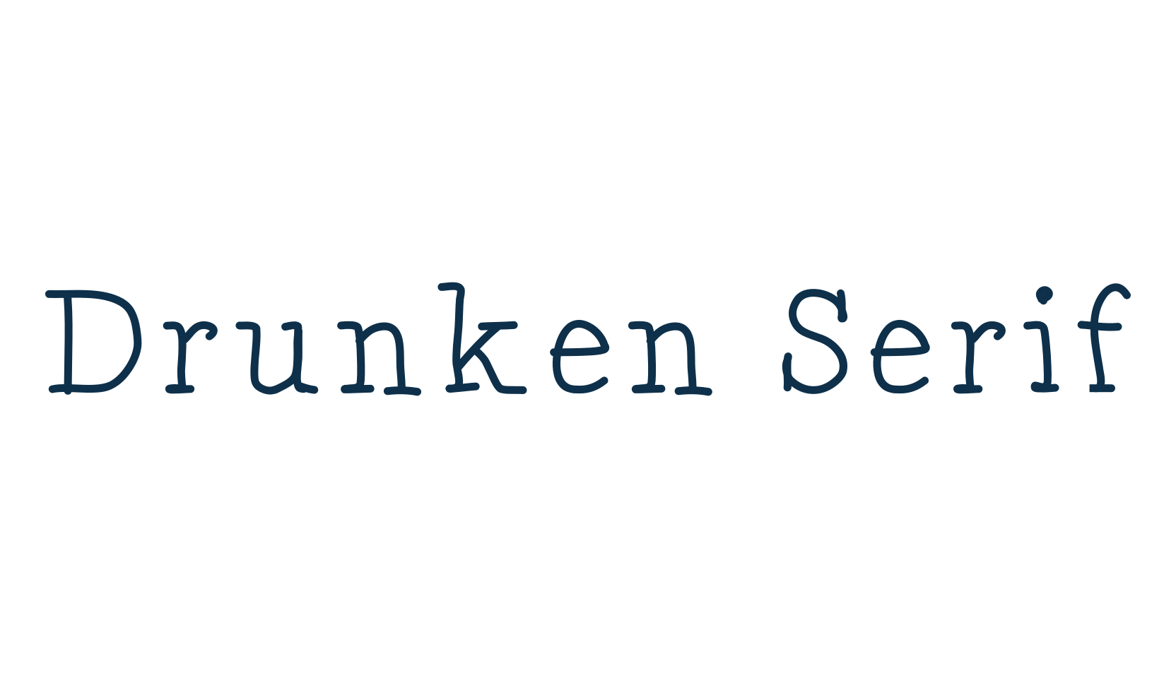 Drunken Serif, various font preview