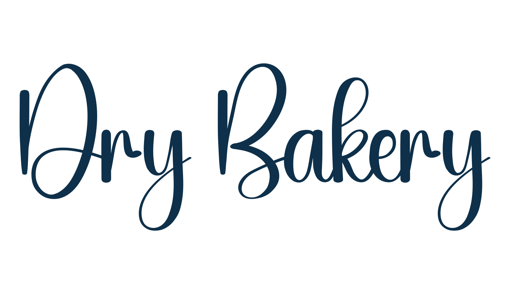 Dry Bakery, script handwritten fancy decorative calligraphy font preview