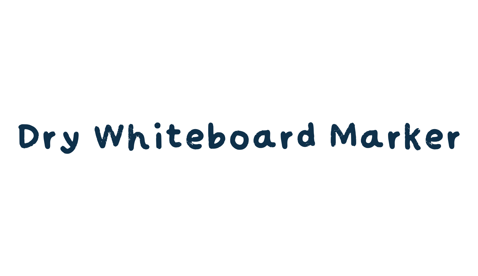 Dry Whiteboard Marker, script handwritten fancy decorative calligraphy font preview